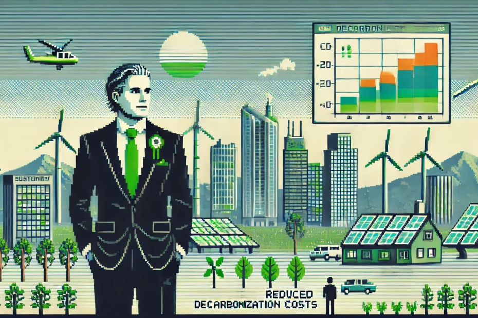 futuristic decarbonization imagery