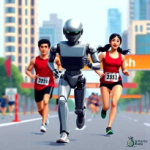 Robot Completes Half Marathon in 2 Hours 40 Minutes - Slower Than Humans! robot-completes-half-marathon-in-2-hours-40-minutes—slower-than-humans-1745188299155652
