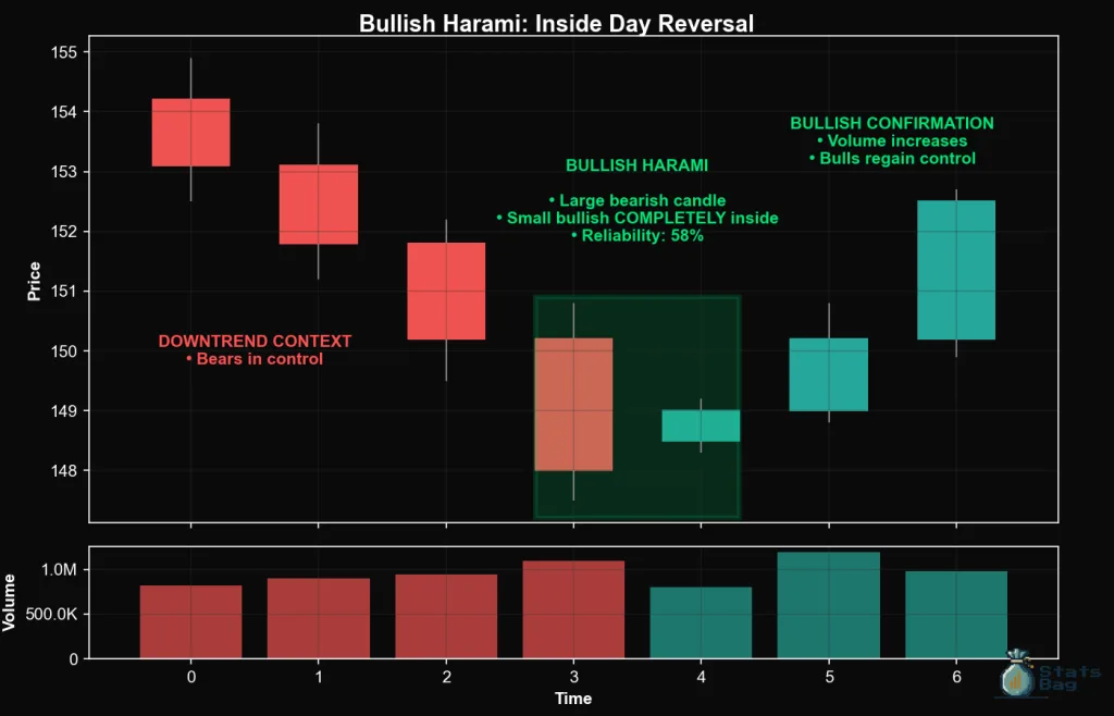 Bullish Harami Candlestick Pattern