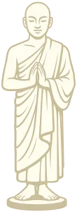 Monk with shaved head: White Marubozu